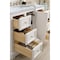 James Martin Vanities De Soto 48in Single Vanity, Bright White w/ 3 CM Carrara Marble Top 825-V48-BW-3CAR - alternate 2